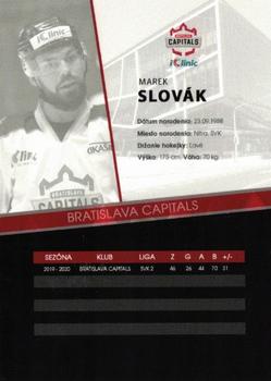 2022-23 Bratislava Capitals (ICEHL) #NNO Marek Slovak Back