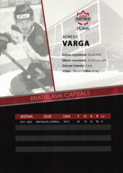 2022-23 Bratislava Capitals (ICEHL) #NNO Robert Varga Back