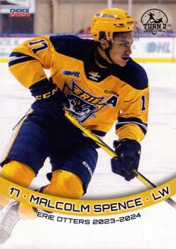 2023-24 Choice Erie Otters (OHL) #21 Malcolm Spence Front