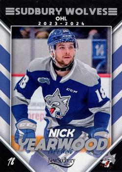 2023-24 Extreme Sudbury Wolves (OHL) #NNO Nick Yearwood Front