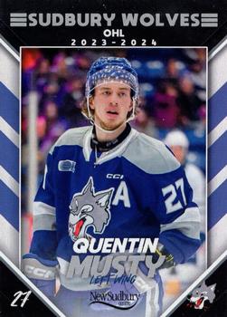 2023-24 Extreme Sudbury Wolves (OHL) #NNO Quentin Musty Front