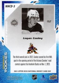 2024 Upper Deck National Hockey Card Day #NHCD-3 Logan Cooley Back