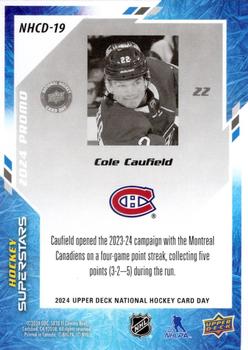 2024 Upper Deck National Hockey Card Day #NHCD-19 Cole Caufield Back