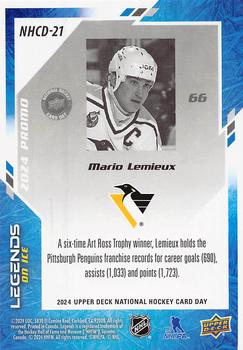 2024 Upper Deck National Hockey Card Day #NHCD-21 Mario Lemieux Back