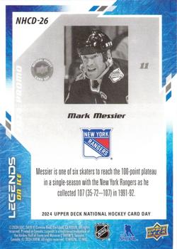 2024 Upper Deck National Hockey Card Day #NHCD-26 Mark Messier Back