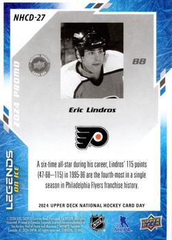2024 Upper Deck National Hockey Card Day #NHCD-27 Eric Lindros Back