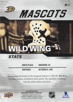 2024 Upper Deck National Hockey Card Day - Mascots #M-1 Wild Wing Back