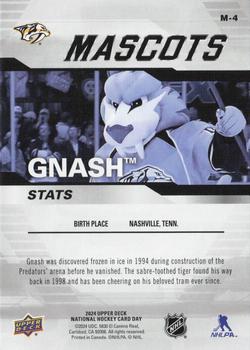 2024 Upper Deck National Hockey Card Day - Mascots #M-4 Gnash Back