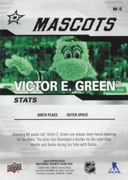 2024 Upper Deck National Hockey Card Day - Mascots #M-5 Victor E. Green Back