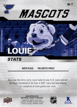 2024 Upper Deck National Hockey Card Day - Mascots #M-7 Louie Back