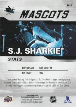 2024 Upper Deck National Hockey Card Day - Mascots #M-9 S.J. Sharkie Back