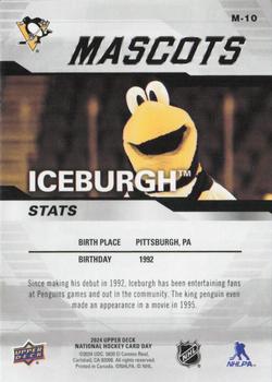 2024 Upper Deck National Hockey Card Day - Mascots #M-10 Iceburgh Back