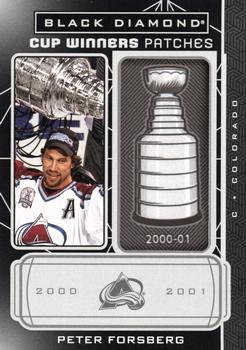 2023-24 Upper Deck Black Diamond - Cup Winner Patches #CW-PF Peter Forsberg Front
