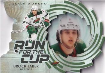 2023-24 Upper Deck Black Diamond - Run for the Cup #RUN-BF Brock Faber Front