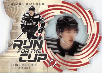 2023-24 Upper Deck Black Diamond - Run for the Cup #RUN-LH Luke Hughes Front
