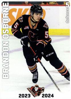 2023-24 Calgary Hitmen (WHL) #NNO Brandon Osborne Front