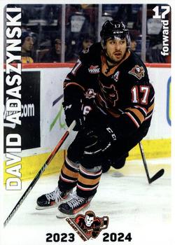 2023-24 Calgary Hitmen (WHL) #NNO David Adaszynski Front