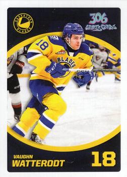 2023-24 Saskatoon Blades (WHL) #NNO Vaughn Watterodt Front