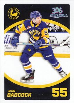 2023-24 Saskatoon Blades (WHL) #NNO John Babcock Front