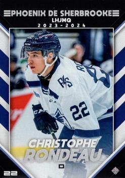 2023-24 Extreme Sherbrooke Phoenix (QMJHL) Series 2 #NNO Christophe Rondeau Front