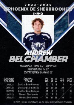 2023-24 Extreme Sherbrooke Phoenix (QMJHL) Series 2 #NNO Andrew Belchamber Back