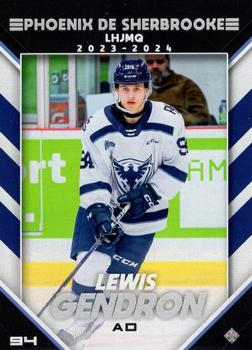 2023-24 Extreme Sherbrooke Phoenix (QMJHL) Series 2 #NNO Lewis Gendron Front