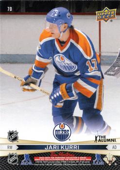 2023-24 Upper Deck Tim Hortons Greatest Duos #70 Wayne Gretzky / Jari Kurri Back