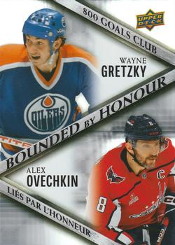 2023-24 Upper Deck Tim Hortons Greatest Duos - Bounded By Honour #BH-1 Wayne Gretzky / Alex Ovechkin Front