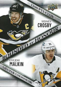 2023-24 Upper Deck Tim Hortons Greatest Duos - Bounded By Honour #BH-4 Sidney Crosby / Evgeni Malkin Front