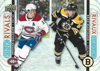2023-24 Upper Deck Tim Hortons Greatest Duos - Rink Rivals #RR-2 Brendan Gallagher / Brad Marchand Front
