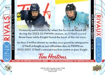 2023-24 Upper Deck Tim Hortons Greatest Duos - Rink Rivals #RR-11 Kristin O'Neill / Hilary Knight Back