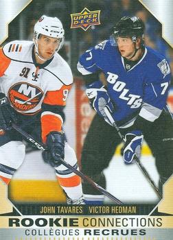 2023-24 Upper Deck Tim Hortons Greatest Duos - Rookie Connections #RC-3 John Tavares / Victor Hedman Front