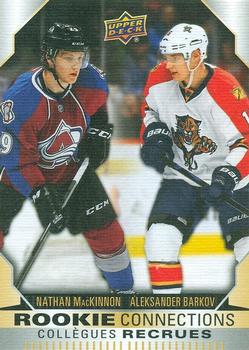 2023-24 Upper Deck Tim Hortons Greatest Duos - Rookie Connections #RC-4 Nathan MacKinnon / Aleksander Barkov Front