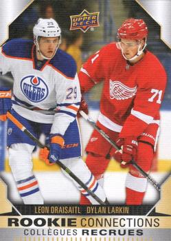 2023-24 Upper Deck Tim Hortons Greatest Duos - Rookie Connections #RC-5 Leon Draisaitl / Dylan Larkin Front