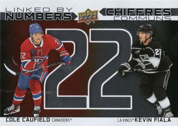 2023-24 Upper Deck Tim Hortons Greatest Duos - Linked By Numbers #LN-15 Cole Caufield / Kevin Fiala Front