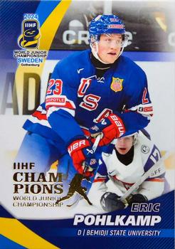 2024 BY Cards IIHF World Junior Championship #7 Eric Pohlkamp Front