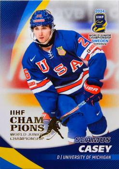 2024 BY Cards IIHF World Junior Championship #8 Seamus Casey Front