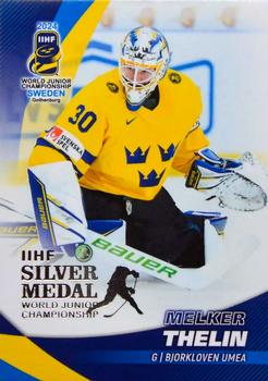 2024 BY Cards IIHF World Junior Championship #25 Melker Thelin Front