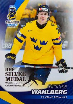 2024 BY Cards IIHF World Junior Championship #44 Anton Wahlberg Front