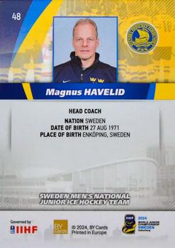 2024 BY Cards IIHF World Junior Championship #48 Magnus Havelid Back