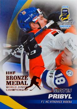 2024 BY Cards IIHF World Junior Championship #61 Matej Pribyl Front