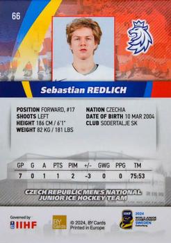 2024 BY Cards IIHF World Junior Championship #66 Sebastian Redlich Back