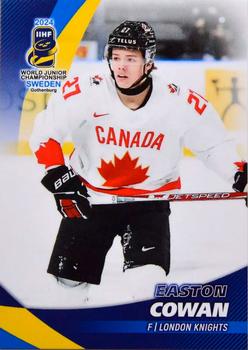 2024 BY Cards IIHF World Junior Championship #117 Easton Cowan Front