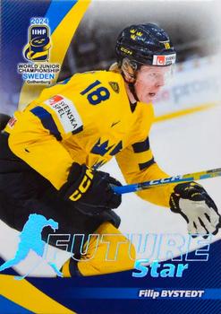 2024 BY Cards IIHF World Junior Championship - Future Stars #FS4 Filip Bystedt Front