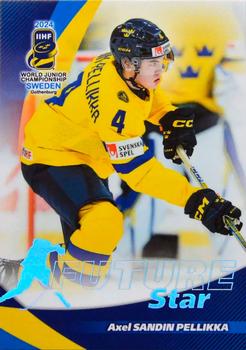 2024 BY Cards IIHF World Junior Championship - Future Stars #FS6 Axel Sandin Pellikka Front