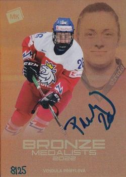 2022-23 Moje karticky Czech Ice Hockey Team - Bronze Medalists Women 2022 Autographs #BM-21 Vendula Pribylova Front