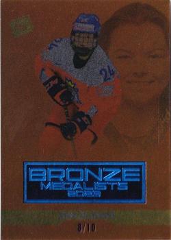 2022-23 Moje karticky Czech Ice Hockey Team - Bronze Medalists Women 2023 Blue #BM-4 Sara Cajanova Front