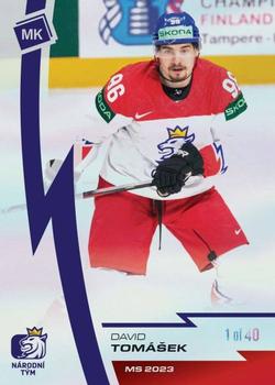 2022-23 Moje karticky Czech Ice Hockey Team - Rainbow #74 David Tomasek Front
