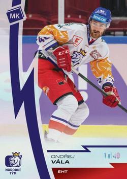 2022-23 Moje karticky Czech Ice Hockey Team - Rainbow #92 Ondrej Vala Front