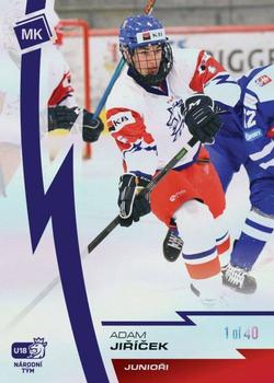 2022-23 Moje karticky Czech Ice Hockey Team - Rainbow #114 Adam Jiricek Front